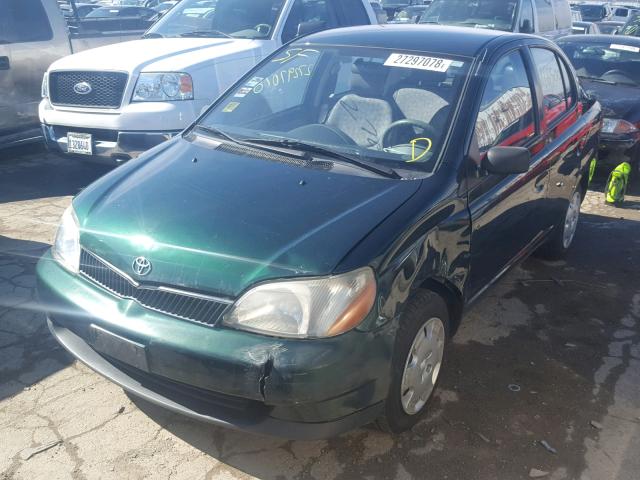 JTDBT123420225568 - 2002 TOYOTA ECHO GREEN photo 2