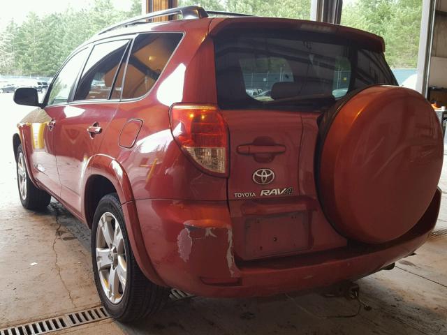 JTMBK32V675019629 - 2007 TOYOTA RAV4 SPORT RED photo 3