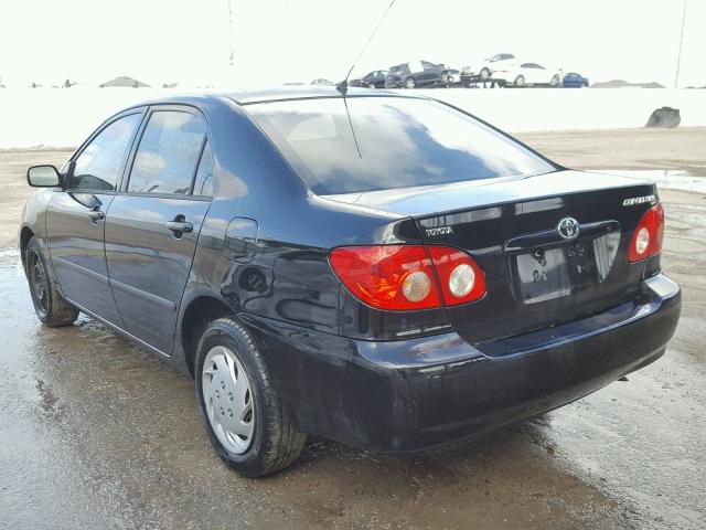 1NXBR32E56Z734123 - 2006 TOYOTA COROLLA CE BLACK photo 3