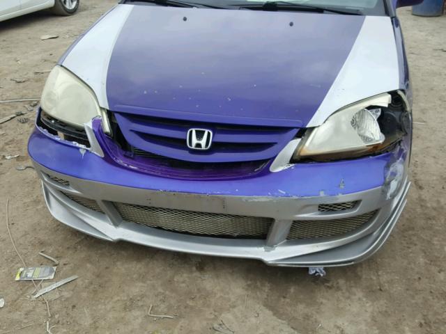 1HGEM22072L018839 - 2002 HONDA CIVIC EX TWO TONE photo 9