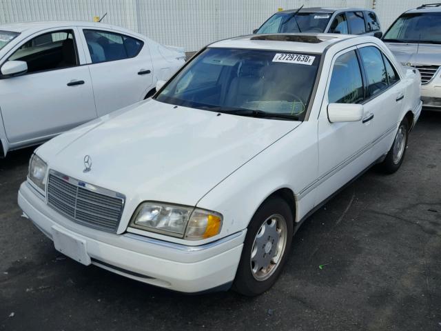 WDBHA28E4VF553992 - 1997 MERCEDES-BENZ C 280 WHITE photo 2