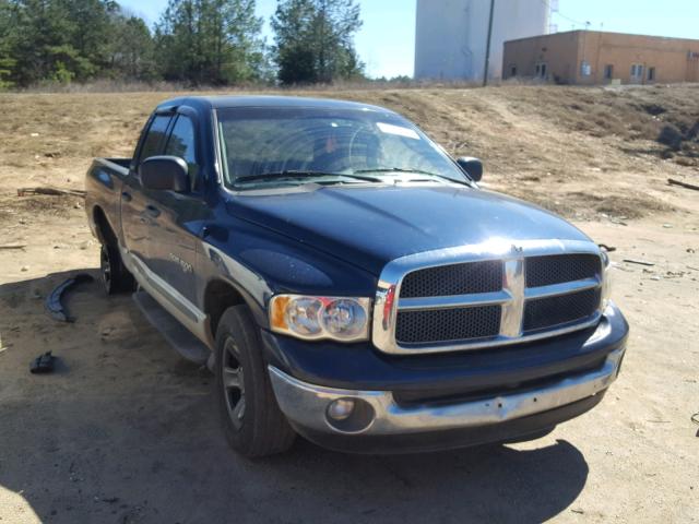 1B7HA18Z52J115764 - 2002 DODGE RAM 1500 BLUE photo 1