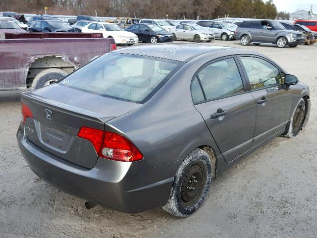 2HGFA15448H020155 - 2008 HONDA CIVIC DX-G GRAY photo 4