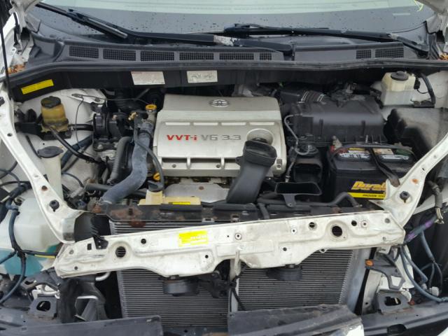 5TDZA22C66S414364 - 2006 TOYOTA SIENNA XLE WHITE photo 7