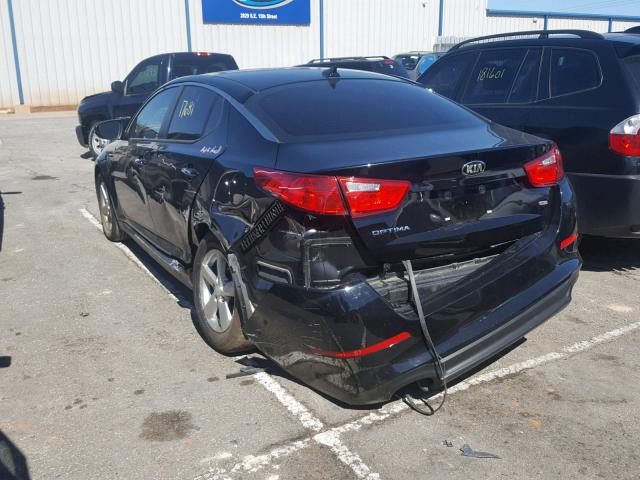 5XXGM4A74FG512924 - 2015 KIA OPTIMA LX BLACK photo 3