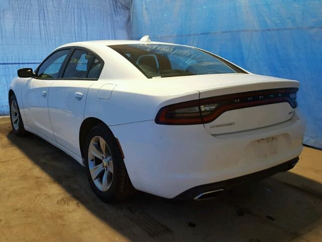 2C3CDXHG6GH317822 - 2016 DODGE CHARGER SX WHITE photo 3