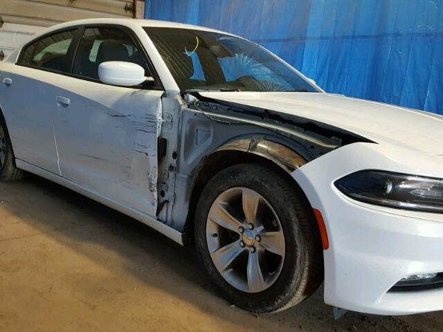 2C3CDXHG6GH317822 - 2016 DODGE CHARGER SX WHITE photo 9