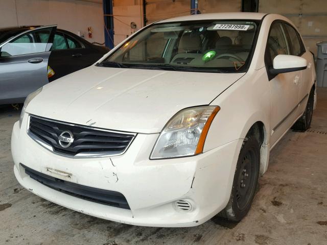 3N1AB6AP5AL725565 - 2010 NISSAN SENTRA 2.0 WHITE photo 2