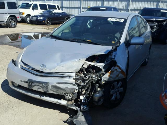 JTDKB20U077622455 - 2007 TOYOTA PRIUS SILVER photo 2