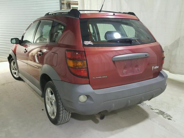 5Y2SM62864Z424660 - 2004 PONTIAC VIBE RED photo 3