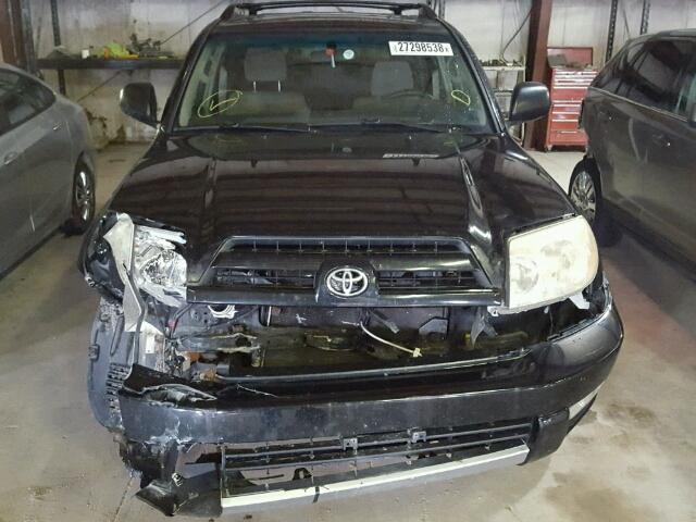 JTEBU14R948025798 - 2004 TOYOTA 4RUNNER SR BLACK photo 7