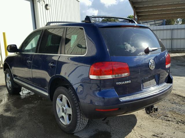 WVGBG77L05D012593 - 2005 VOLKSWAGEN TOUAREG 3. BLUE photo 3