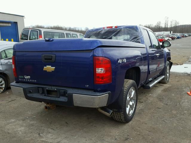 1GCSKSE3XAZ260095 - 2010 CHEVROLET SILVERADO BLUE photo 4