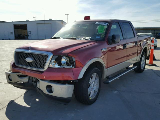 1FTPW12V57KD21090 - 2007 FORD F150 SUPER RED photo 2