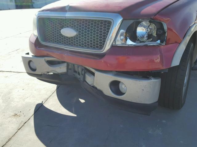 1FTPW12V57KD21090 - 2007 FORD F150 SUPER RED photo 9