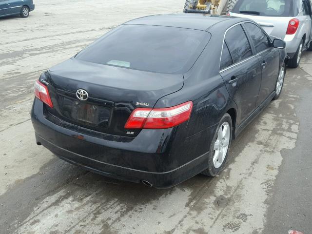 4T1BE46K49U375594 - 2009 TOYOTA CAMRY BASE BLACK photo 4