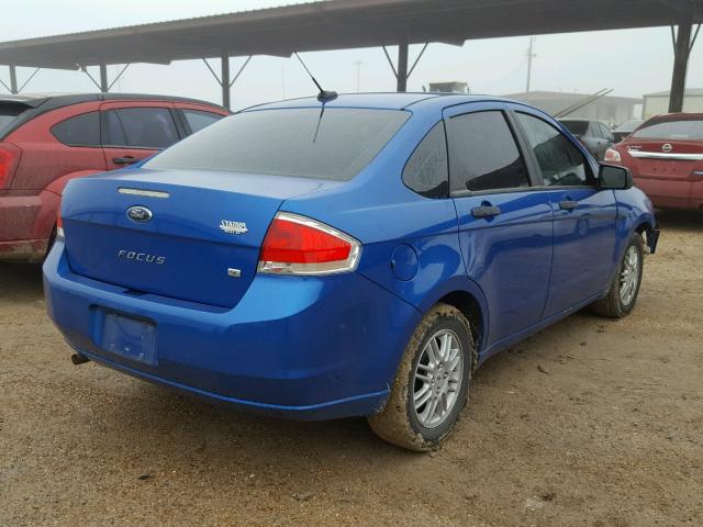 1FAHP3FN9BW189935 - 2011 FORD FOCUS SE BLUE photo 4