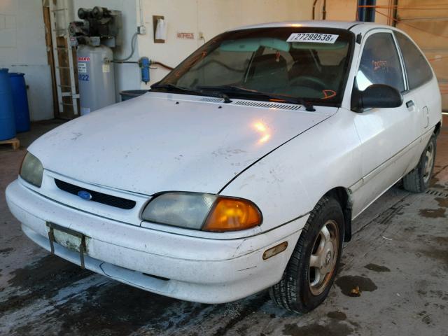 KNJLT05H2T6169485 - 1996 FORD ASPIRE WHITE photo 2