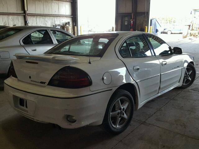 1G2NV52E11C238716 - 2001 PONTIAC GRAND AM G WHITE photo 4