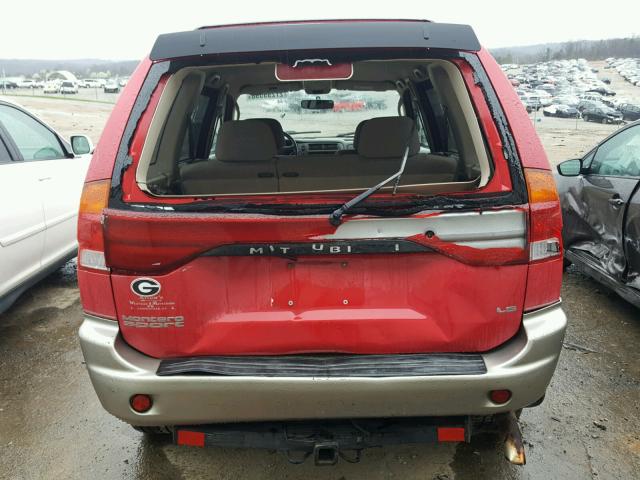 JA4LS31P0WP034597 - 1998 MITSUBISHI MONTERO SP RED photo 9