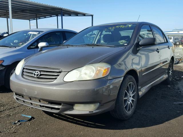 1NXBR32E04Z224968 - 2004 TOYOTA COROLLA CE GRAY photo 2