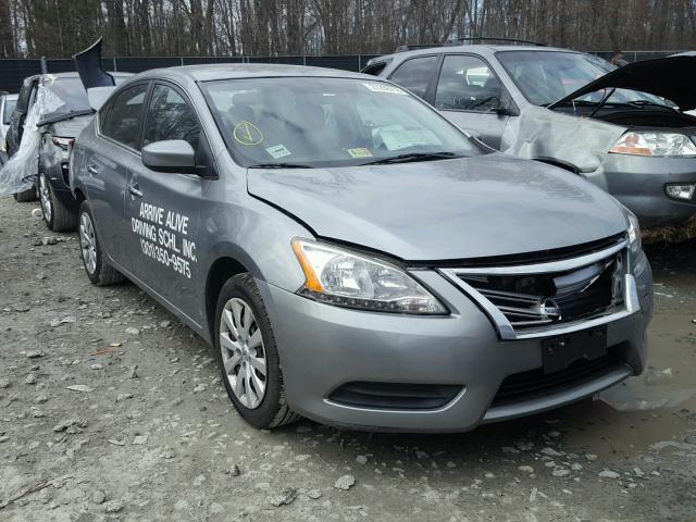 3N1AB7AP2DL759991 - 2013 NISSAN SENTRA S SILVER photo 1