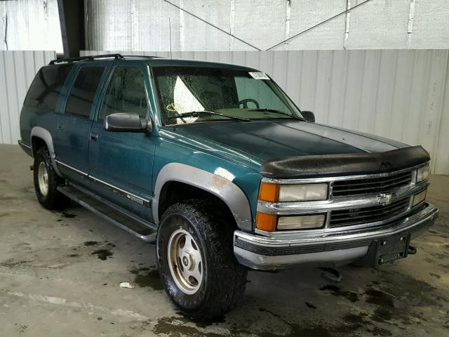 3GNGK26J8TG123492 - 1996 CHEVROLET SUBURBAN K GREEN photo 1