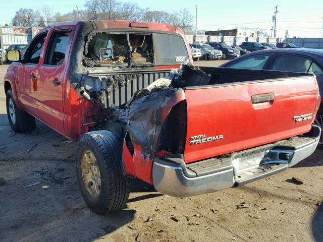 3TMJU62N48M056326 - 2008 TOYOTA TACOMA DOU RED photo 3