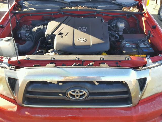 3TMJU62N48M056326 - 2008 TOYOTA TACOMA DOU RED photo 7