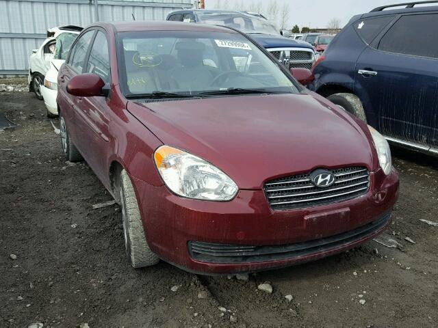 KMHCN45C18U262487 - 2008 HYUNDAI ACCENT GLS RED photo 1