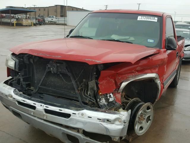 1GCEC14X63Z356656 - 2003 CHEVROLET SILVERADO RED photo 2