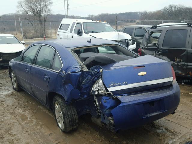 2G1WU581869426874 - 2006 CHEVROLET IMPALA LTZ BLUE photo 3