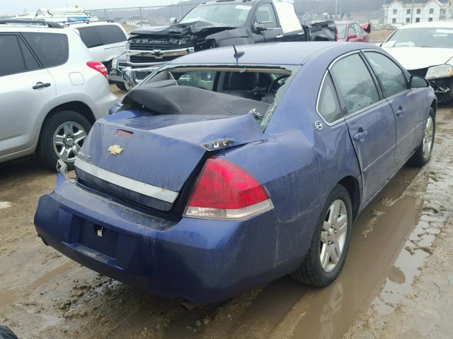 2G1WU581869426874 - 2006 CHEVROLET IMPALA LTZ BLUE photo 4