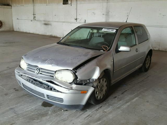 9BWBL61J244036383 - 2004 VOLKSWAGEN GOLF GL SILVER photo 2