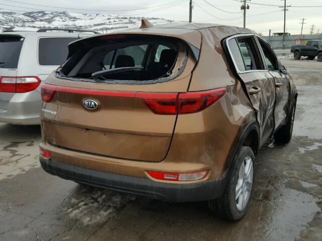 KNDPMCAC8J7334217 - 2018 KIA SPORTAGE L BROWN photo 4