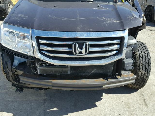 5FNYF4H67CB034816 - 2012 HONDA PILOT EXL BROWN photo 7