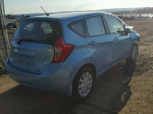 3N1CE2CP3FL372790 - 2015 NISSAN VERSA NOTE BLUE photo 4