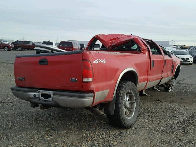 1FTSW31F62EB35047 - 2002 FORD F350 SRW S RED photo 4