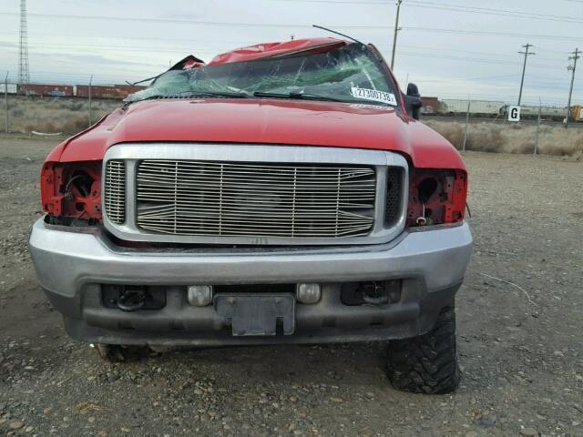 1FTSW31F62EB35047 - 2002 FORD F350 SRW S RED photo 7