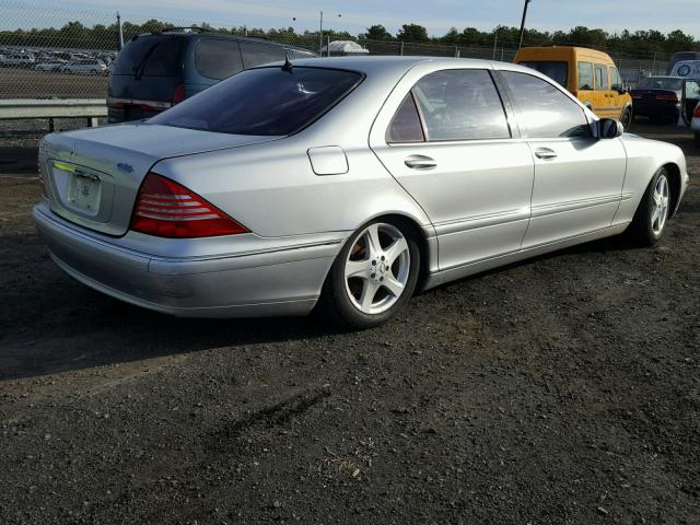 WDBNG75J75A454287 - 2005 MERCEDES-BENZ S 500 SILVER photo 4