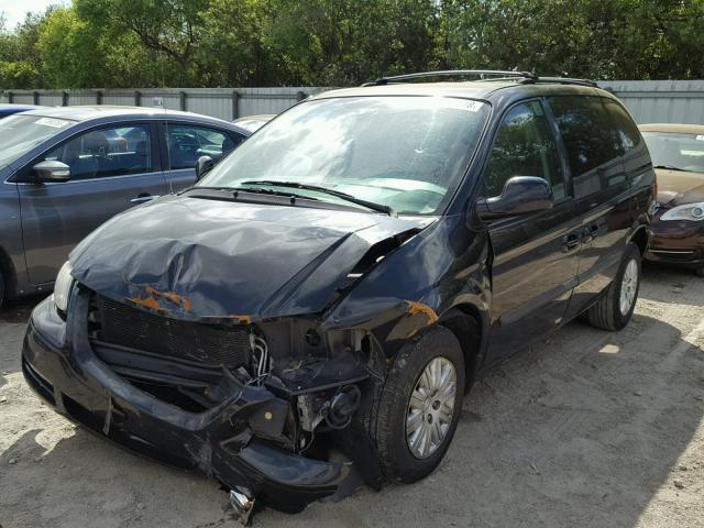 1A4GJ45R87B155043 - 2007 CHRYSLER TOWN & COU BLACK photo 2