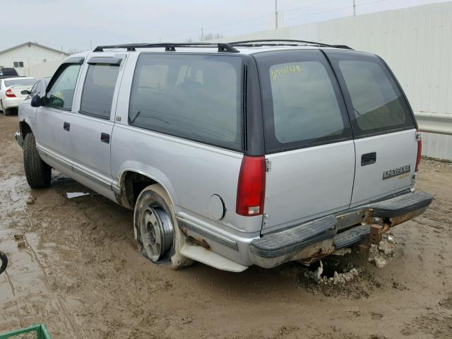 1GNFK16K2PJ354553 - 1993 CHEVROLET SUBURBAN K SILVER photo 3