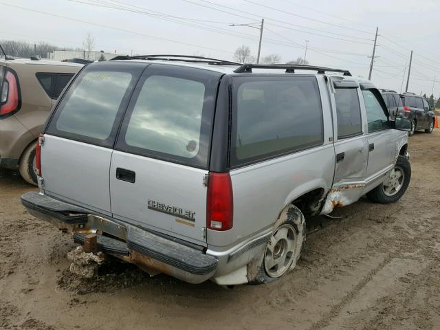 1GNFK16K2PJ354553 - 1993 CHEVROLET SUBURBAN K SILVER photo 4