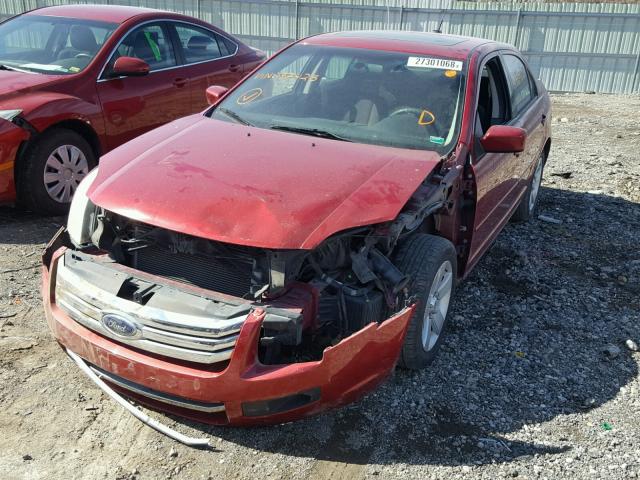 3FAHP07ZX8R197425 - 2008 FORD FUSION SE RED photo 2