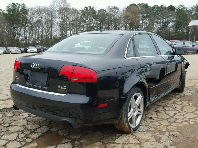 WAUDF78E57A231566 - 2007 AUDI A4 2.0T QU BLACK photo 4