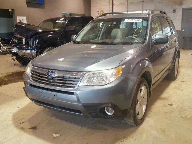 JF2SH6DC7AH715595 - 2010 SUBARU FORESTER 2 BLUE photo 2