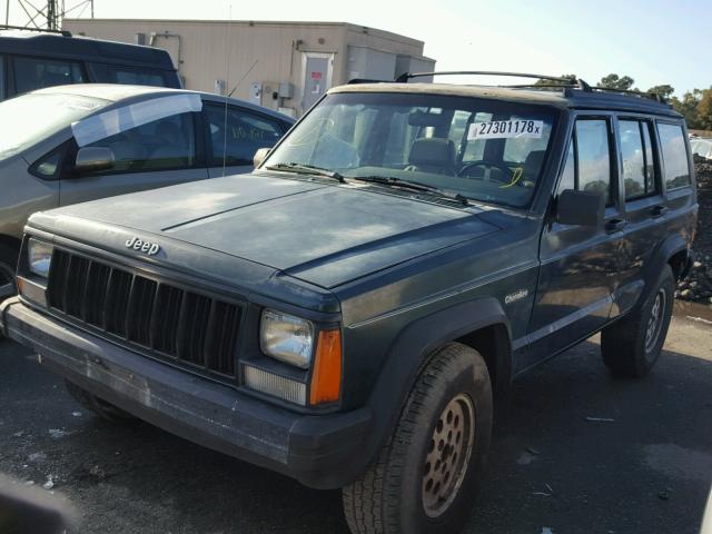 1J4FT28S5RL139467 - 1994 JEEP CHEROKEE S GREEN photo 2