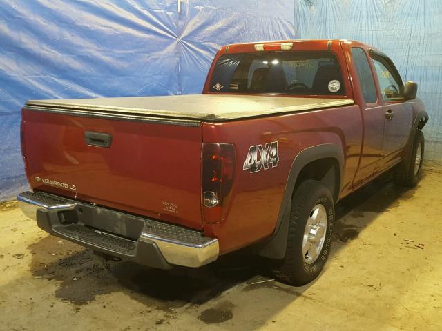 1GCDT196658172693 - 2005 CHEVROLET COLORADO MAROON photo 4