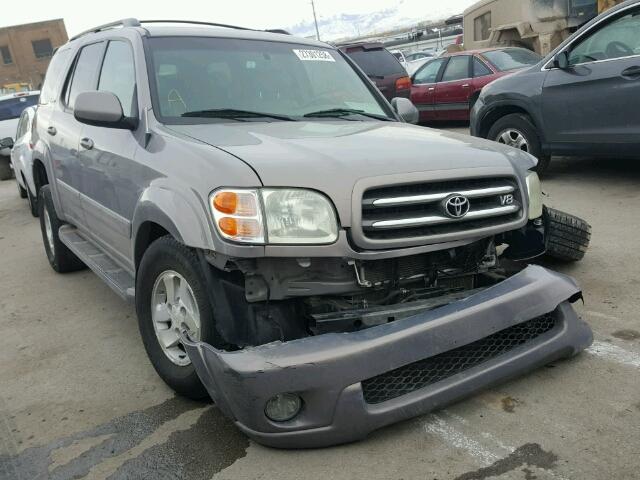 5TDBT48A72S074309 - 2002 TOYOTA SEQUOIA LI GRAY photo 1