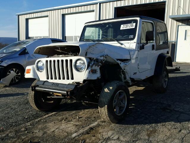 1J4FA49S52P746242 - 2002 JEEP WRANGLER / WHITE photo 2